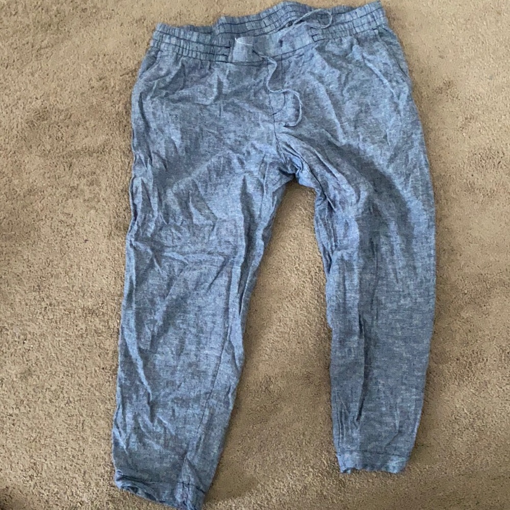 Blue flowy pants